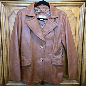 Vintage Woman's Leather Blazer From The Bay